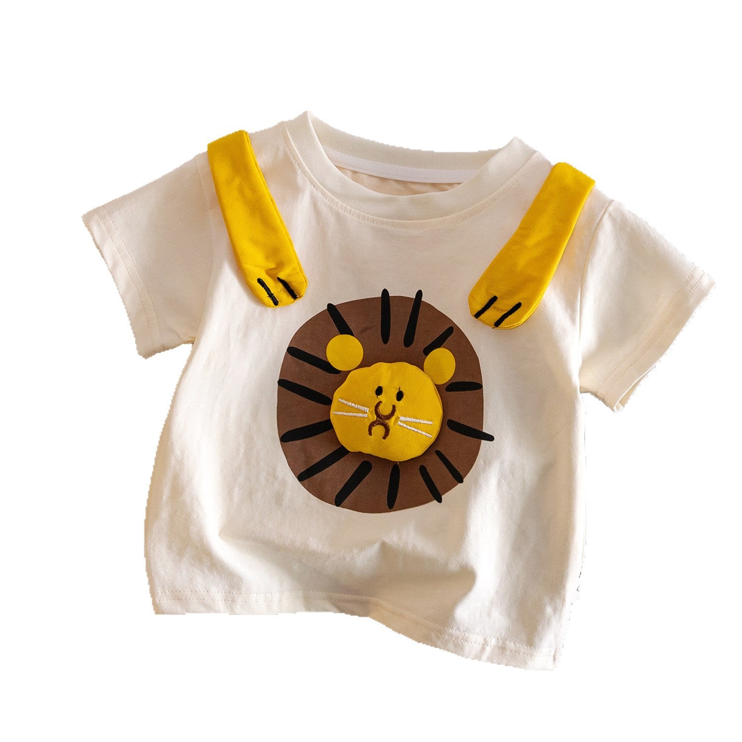 Boys' short-sleeved T-shirt, summer 2025 new style, handsome short-sleeved top, baby boy's clothes, summer base layer.